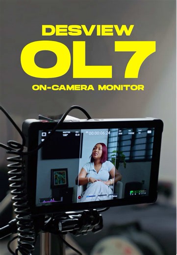 The Desview OL7 on-camera monitor is a small tool that makes a big difference on set. Having an external monitor helps the to preview shots, adjust framing, focus, and exposure easily and more accurately, all in real time. Sometimes the difference between a good shot and a great one is simply being able to see your frame properly. #filmmakinggear #VideographyTips #camerasetup #desview
