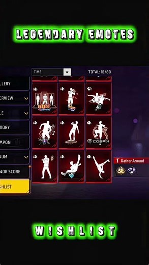 All Lead Emotes Wishlist 😱☠️