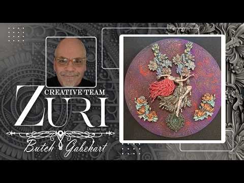 Bohemian Dancer Mixed Media Tutorial ‪@ButchsResinCreations‬ #designwithzuri #zurimoulds #bohoart
