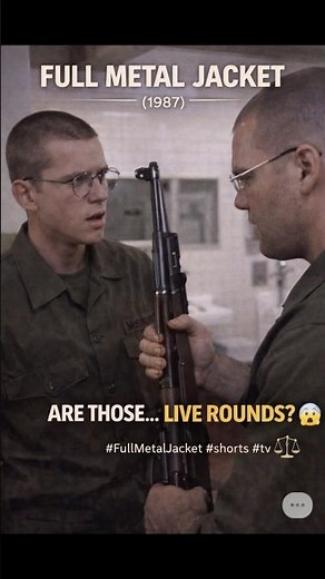 Are Those… Live Rounds? 😳🪖 | Full Metal Jacket (1987) #shorts #movie