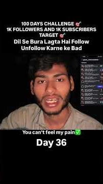 Dil Se Bura Lagta Hai Follow Unfollow Karne ke Bad You can't feel my pain✅