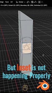 Blender tips : Blender Inset Issue. Follow for 3d tips tricks & modeling @topfans Johar3Din #Blender #BlenderTutorial.#BlenderTips #CGI5 #3DModeling.#InsetTool #Blender3D #BlenderHelp.#3DTips #ModelingTips | Johar3Din