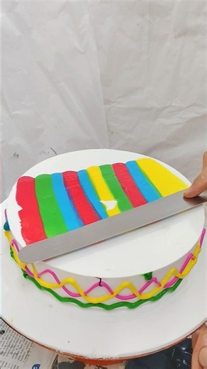 Amazing rainbow colour full cake design #short #trending #ytshorts #viralvideo #birthday #usashorts