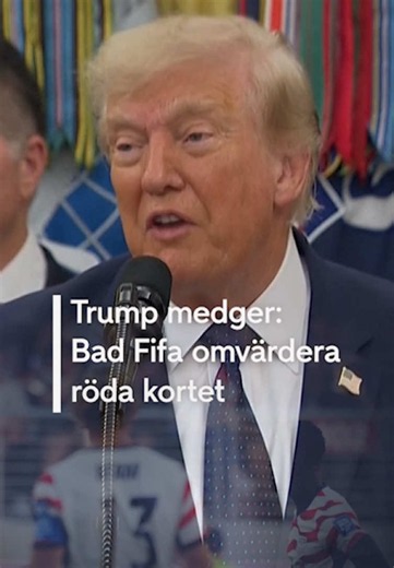 Den amerikanska fotbollsspelaren Folarin Balogun fick rött kort tidigare i VM och skulle därmed vara avstängd i åttondelen. Istället kom beskedet att avstängningen skjuts upp efter att USA:s president Donald Trump ringt Fifas ordförande Gianni Infantino. – Jag bad om en omprövning, erkänner USA:s president Donald Trump. Det innebär att USA:s stjärna får spela nattens match mot Belgien.