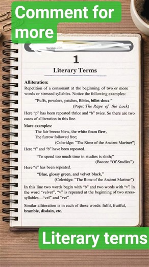Alliteration Made Easy 📚 | Literary Terms in Minutes #literarydevice #gic #literaturelovers