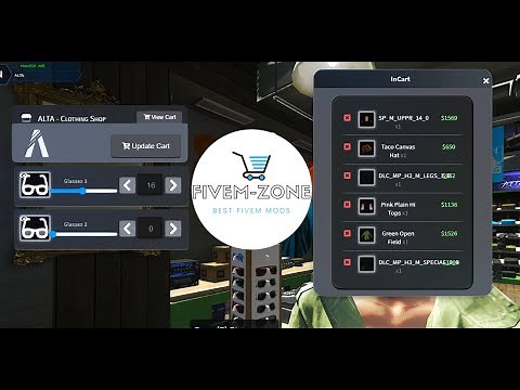 FiveM Advanced Clothe Shop Wardrobe #ESX #FiveM Zone