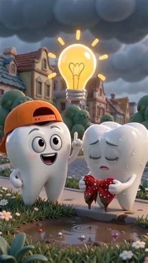 Toothy helps his Sister Tootsie clean and fix