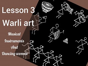 32K views · 929 reactions | Lesson 3 Warli art musical instruments and dancing women. Learn easy Warli art tutorials and how to draw musical instruments step by step. Guide kids in drawing using this video and enjoy the activity. | Art Craft Ocean | Facebook