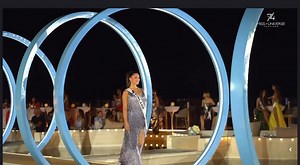 Miss Finland Sarah Dzafce shines with grace and confidence at the Miss Universe Gala Night in Phuket 🤍🇫🇮 Dress: SESAHR Jewlery : Charlie Lapson | Miss Finland