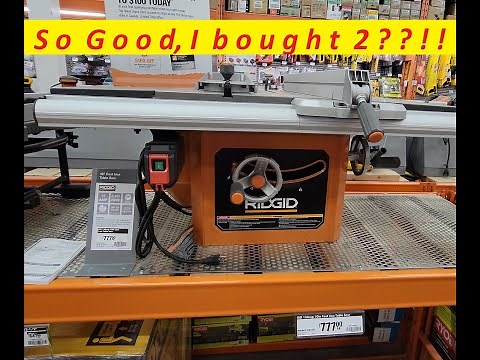 RIDGID R4520 10inch tablesaw table saw Review, I bought 2 !!!!