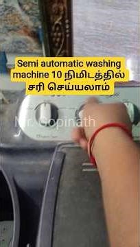 Whirlpool semi automatic Washing Machine Wash Motor Not Working? Fix It Yourself! (Tamil)