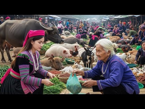 A one-of-a-kind Northwestern highland market in Vietnam.