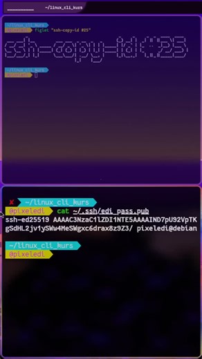 pixelEDI on Instagram: "ssh-copy-id - Linux CLI daily"
