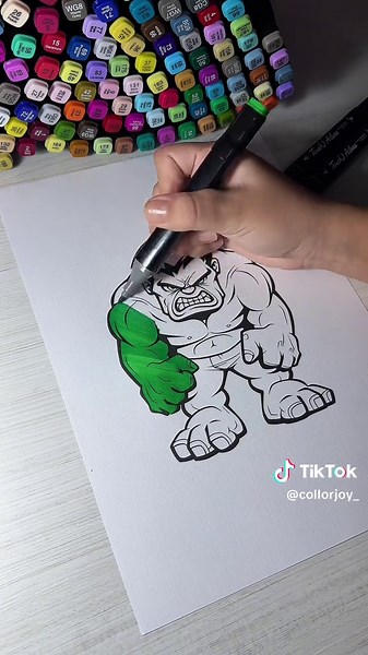 Coloring the Incredible Hulk: Creative Relaxation