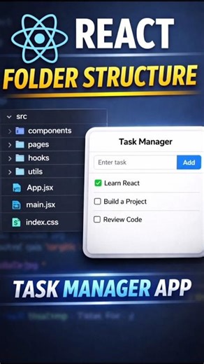 React Folder Structure for Beginners 📁 | Task Manager Demo