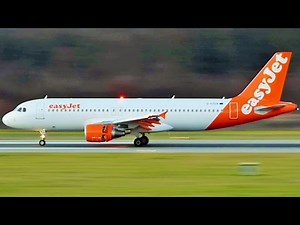 [FullHD] easyJet "Hybrid/New Livery" Airbus A320 landing at Geneva/GVA/LSGG