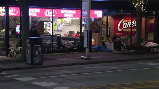 People line up overnight in Seattle's U District for Raising Cane's grand opening
