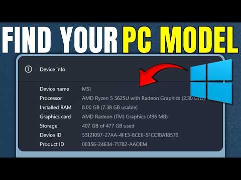 How to Find Your PC Model – Easy Method