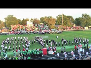 OSU band in Port Clinton Ohio & Script Ohio ( PTXVI )