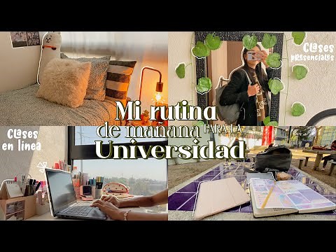 ♡Mi rutina de mañana para la universidad ♡ || clases presenciales y en línea ✨