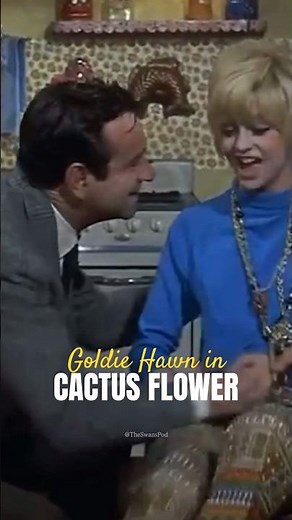Goldie Hawn and Walter Matthau in CACTUS FLOWER (1969)