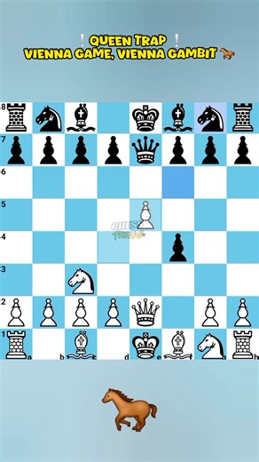 ❕Queen trap ❕ Vienna game, Vienna gambit 🐎 #chess | Chess tricks