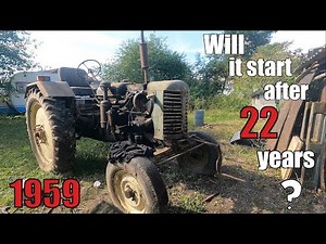 Old vintage tractor left in a shed for 22 years ❗ Will it start ? 1959 Zetor 25K Bocian