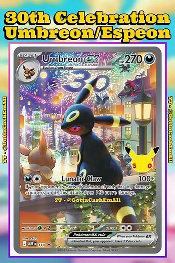 Pokémon 30th Celebration New Umbreon ex and Espeon ex Cards! ✨ #pokemon #tcg #pokémon #pokemoncards