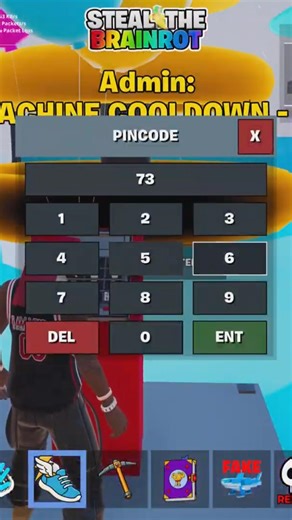 FIRTS CODE SKIP MACHINE CODE STEAL THE BRAINROT FORTNITE ADMIN ABUSE #fortnite