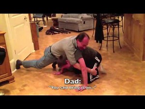 Me and my Dad in a Unfair Wrestling Match