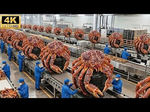 Inside the Alaskan King Crab Factory From Wild Ocean to Luxury Steak (Full Process)