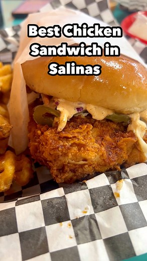 Best chicken sandwich in Salinas, am I in my food era now?? 😝 #salinas #chicken #hotchicken #831 #chickensandwich #food #reels #restaurants | Izzy Insane