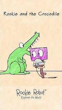 Rookie and the crocodile #shorts #RookieRobot #hooplakidztv #funnyanimals