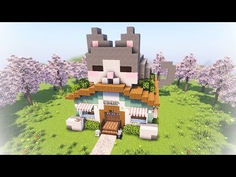 【Minecraft】 🌸🌿 Aesthetic Cat Cafe Tutorial 100% vanilla