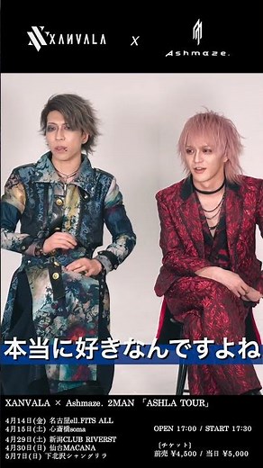 ★びじゅなび大特集★【XANVALA × Ashmaze. 2MAN＜ASHLA TOUR＞】#4 Gt.Yuhma(XANVALA) × Gt.諒(Ashmaze.) #shorts