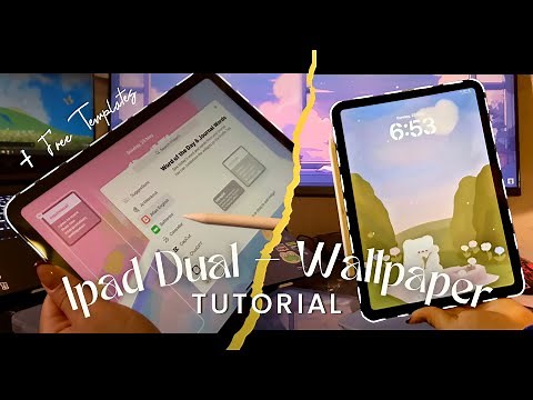 Set Dual Wallpapers on iPad (Portrait & Landscape) | Easy Canva + Pinterest Tutorial
