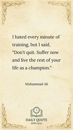 Daily Quote by Muhammad Ali #Shorts