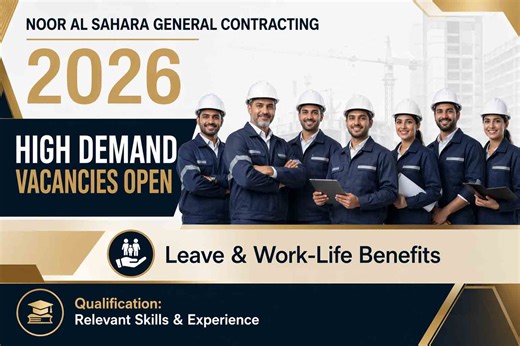 Noor Al Sahara General Contracting Jobs: Latest Job Vacancies 2026