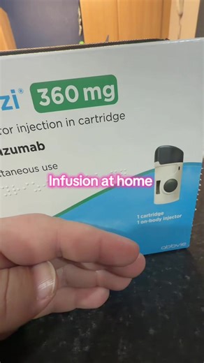 It’s infusion day, here’s an look at how it’s done at home. I have Crohn’s disease and this has really helped me get into remission 🫶🏻 Not going to lie it’s scary at first, am not one for needles but you don’t see it thankfully 🙌 it doesn’t hurt but you do feel it happening which is a weird feeling. #ibd #crohns #chronicillness #infusion #remission