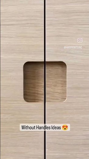 Drawers Without Handles Ideas....