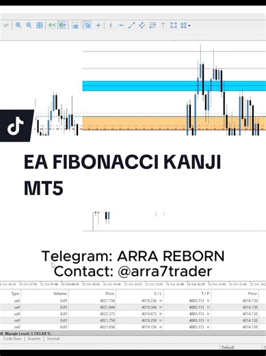 EXPERT ADVISOR FIBONACCI KANJI MODAL 5 JUTA #fibonacci #trading #gold