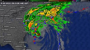 11K views · 90 reactions | 10am Update: #Ian looking to be extratropical with fronts attached and an asymmetrical appearance on radar and satellite. Still producing a huge swath of 40-50 mph wind gusts and bands of heavy rain. The coast front provides the focus for tornadoes into the afternoon. #ncwx #scwx #obx #cltwx #wcnc | Brad Panovich Meteorologist | Facebook
