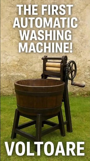 The First Automatic Washing Machine That Worked Without ElectricityVoltoare #shorts #reelchallenge