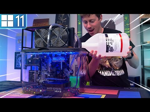 Worlds FIRST Mineral Oil Gaming PC With Windows 11!