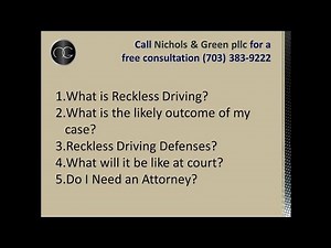 Fairfax County Reckless Driving: Everything you need to know