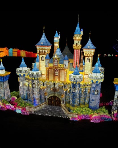 133K views · 1K reactions | Once upon a time… at Nashville Zoo. ✨ Experience the magic of our castle lantern, soaring over 50 feet tall, as it lights up the night alongside more than 1,000 brand-new lanterns at Zoolumination presented by Stella Artois. See all the details on our website! | Nashville Zoo | Facebook