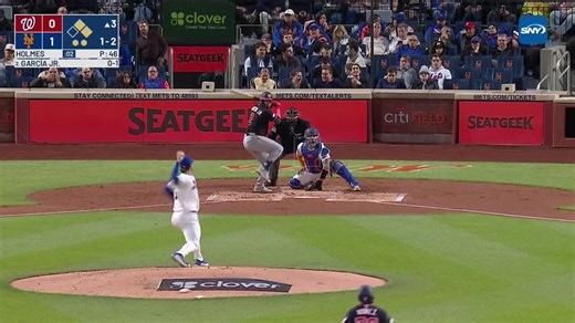 Luis García Jr. strikes out on a foul tip.