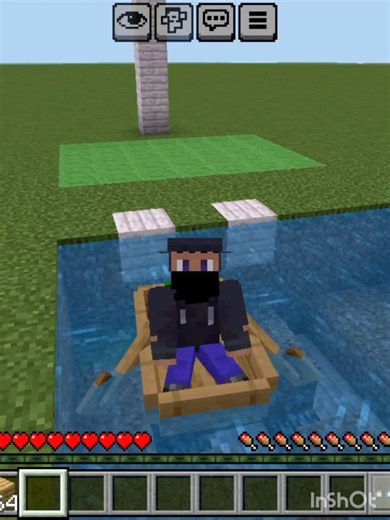 Slime block X boat MLG First time successful 😯#minecraft #shorts #mineclub