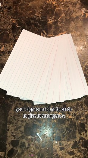 Creative Note Card Ideas for Strangers