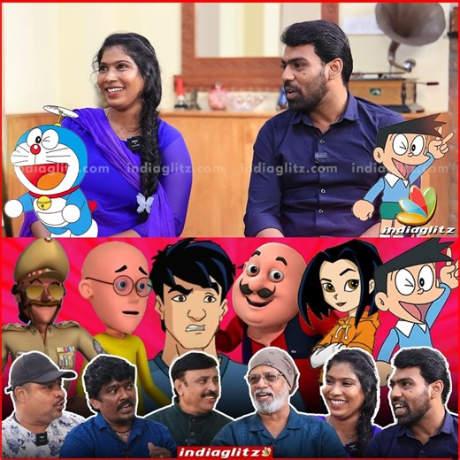 Tamil Cartoon Dubbing Artist Round Table 😍 #tamildubbing #cartoons #jackiechan #motupatlu #doremon #IndiaGlitz #90skids | IndiaGlitz Tamil